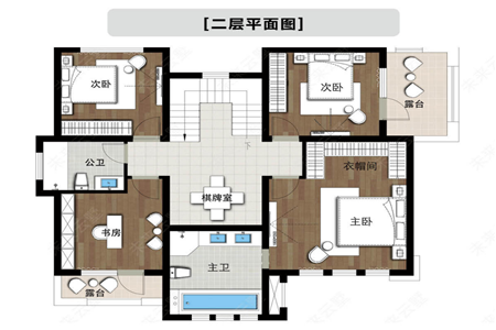 2019二层农村新款别墅设计图，6室3厅3卫超实用！