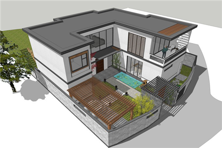 二层带庭院自建地下室