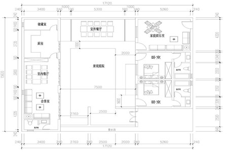 一层带庭院自建设计图设计