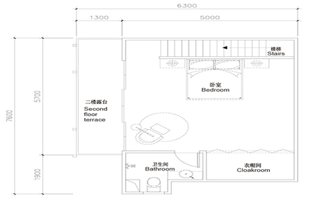 二层带露台图纸