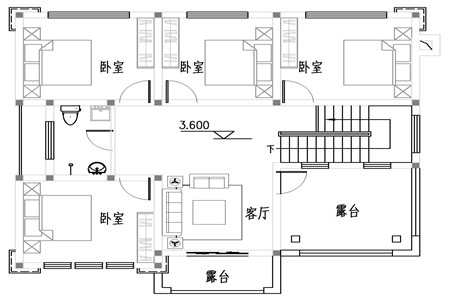 二层平面图