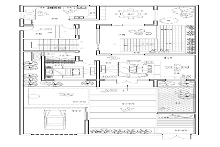 三层带庭院自建设计图