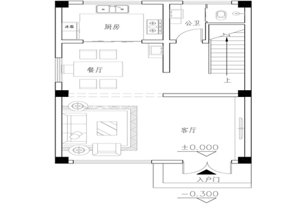 两开间农村设计图设计图