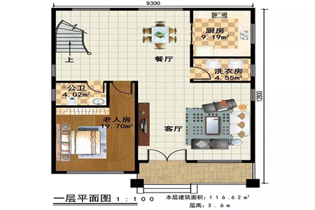 两开间农村设计图设计图