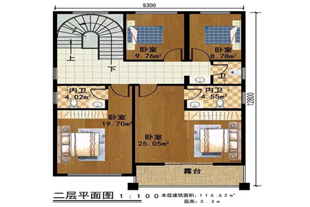 两开间农村设计图设计图