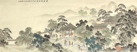 画坛实力派 王宁仿古画精品《竹子聚满堂》