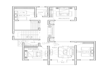 30x13三层带庭院自建图纸