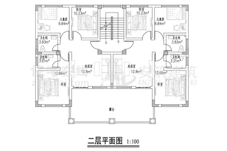 农村双拼小设计图设计图