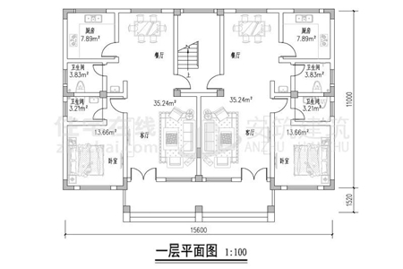 农村双拼小设计图设计图