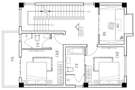 8米×10米农村自建房设计图