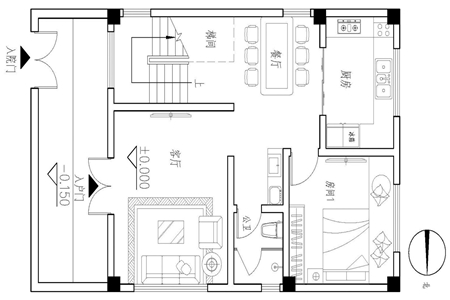 8米×10米农村自建房设计图