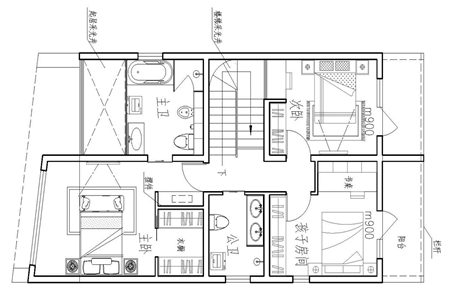 8米×12米新农村自建房设计图