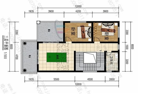 8米×12米新农村自建房设计图