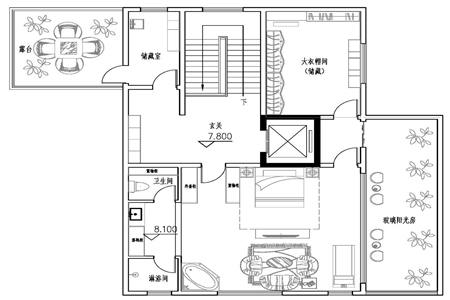 农村自建房三层设计地下室