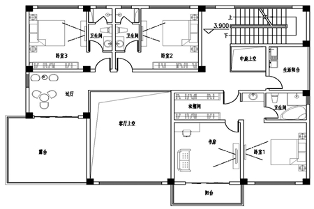 农村自建房三层设计地下室