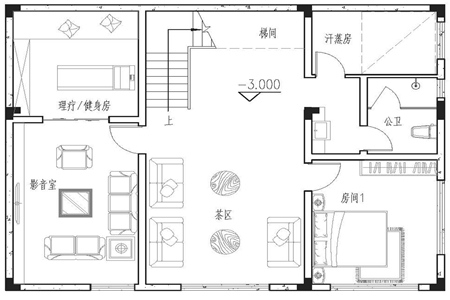 农村自建房两层半设计地下室大全