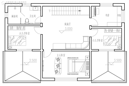 农村自建房两层半设计地下室大全