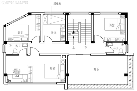 13米x9米农村自建房设计空调外机