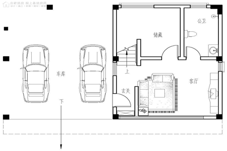 13米x9米农村自建房设计空调外机