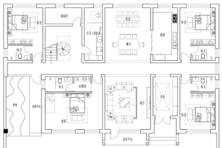 农村自建房二层设计效果图大全