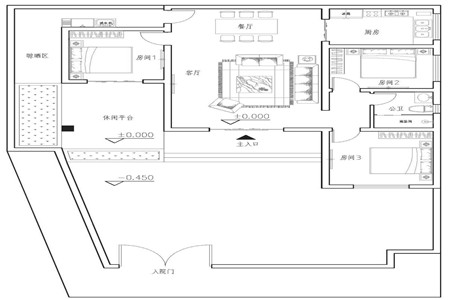 占地12x13二层带露台