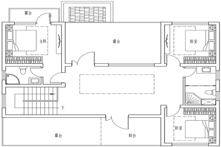 农村自建房三层设计效果图大全