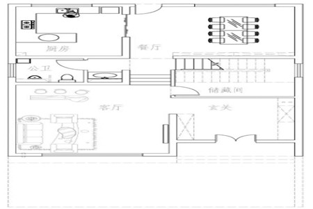 占地9x14三层带庭院