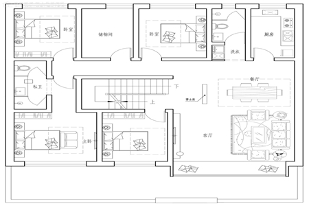 农村自建房简约设计效果图