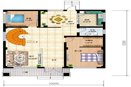 10x13三层小户型自建图纸