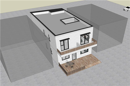 二层带庭院自建别墅