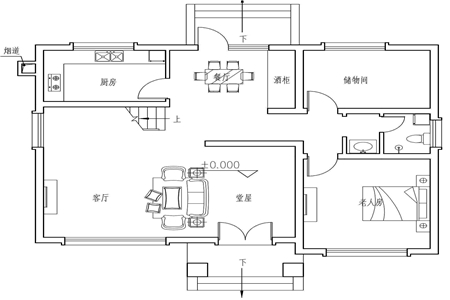 二层小图纸图纸怎么设计