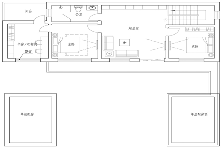 16x10二层带庭院自建图纸