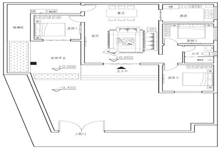 占地12x13二层带露台