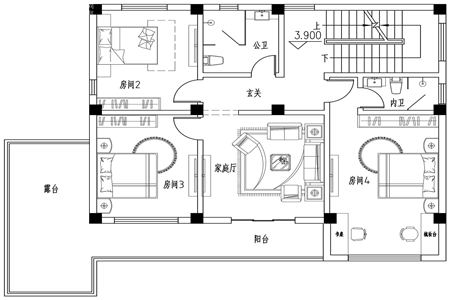 三层别墅设计图纸及效果图大全