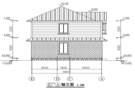 独栋自建房子后面设计