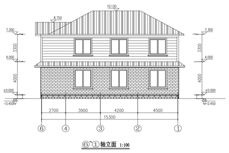 独栋自建房子后面设计