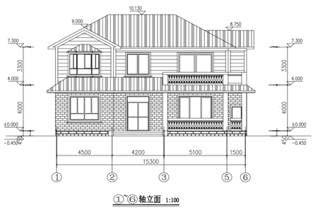 独栋自建房子后面设计