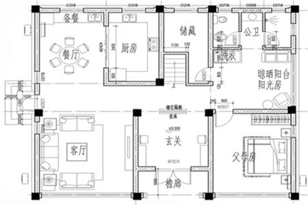 占地13x11三层带庭院