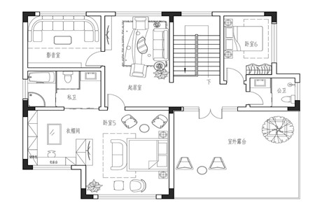 占地22x15二层带露台