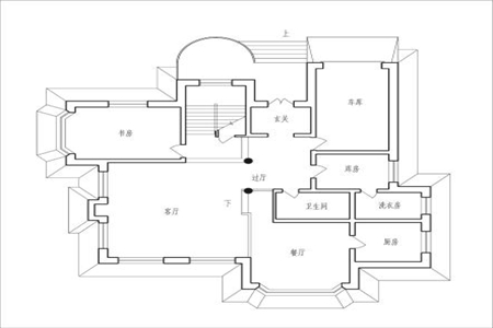 二层带车库自建别墅