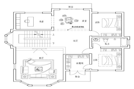 占地11x13二层带露台