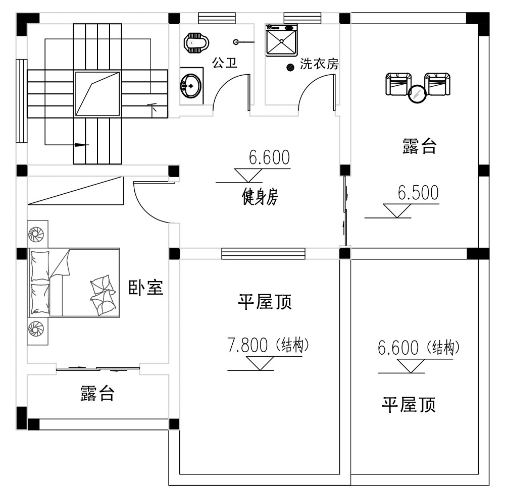 三层平面图