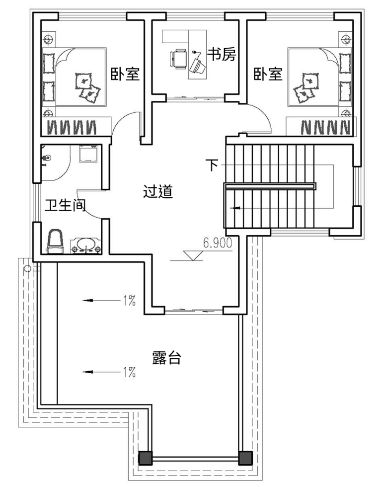 三层平面图