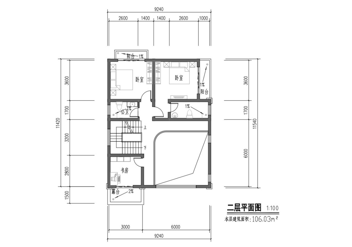 二层平面图